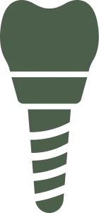 Graphic of a dental implant